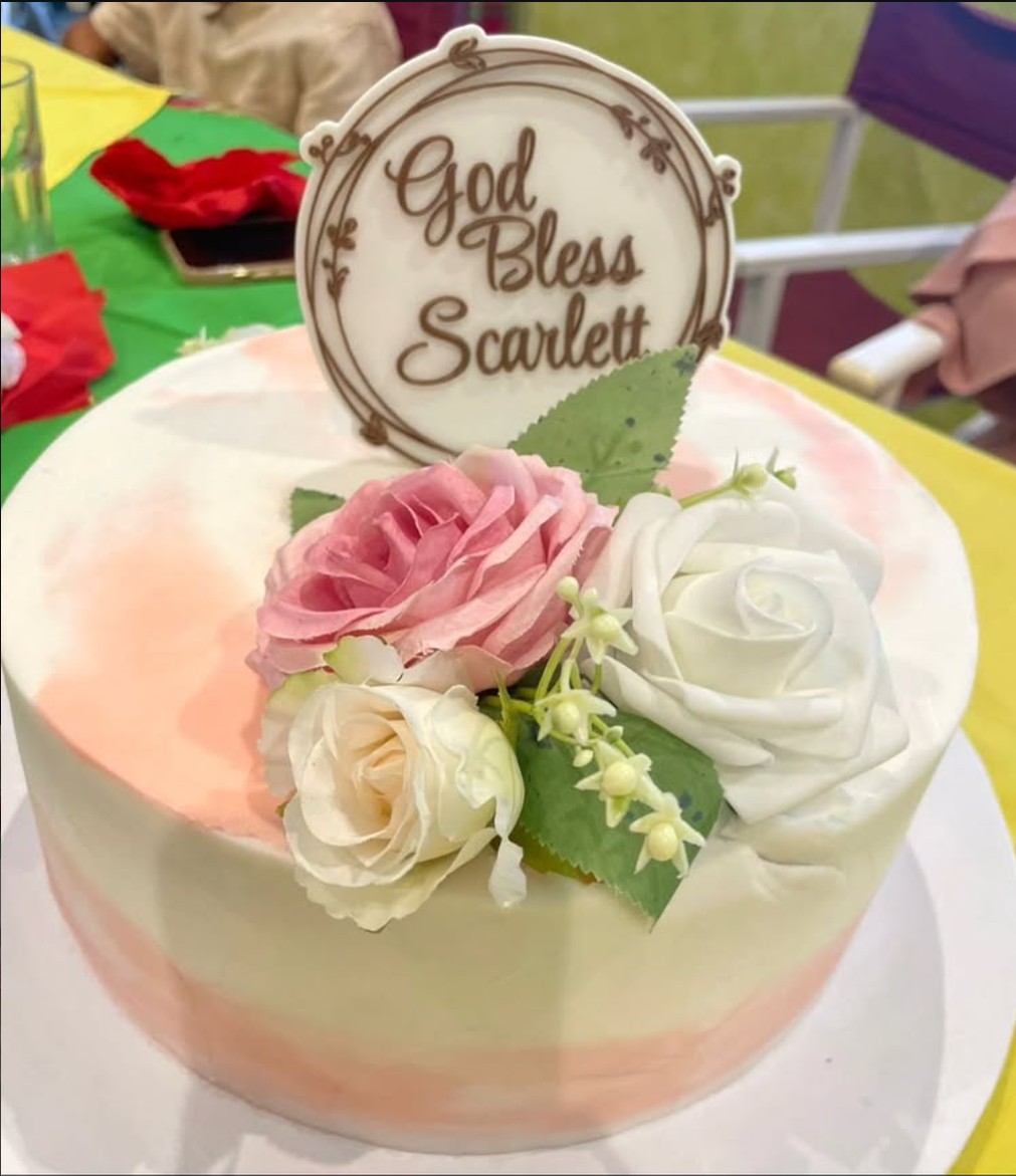 Christening cake Topper: Bespoke 3D printed keepsake